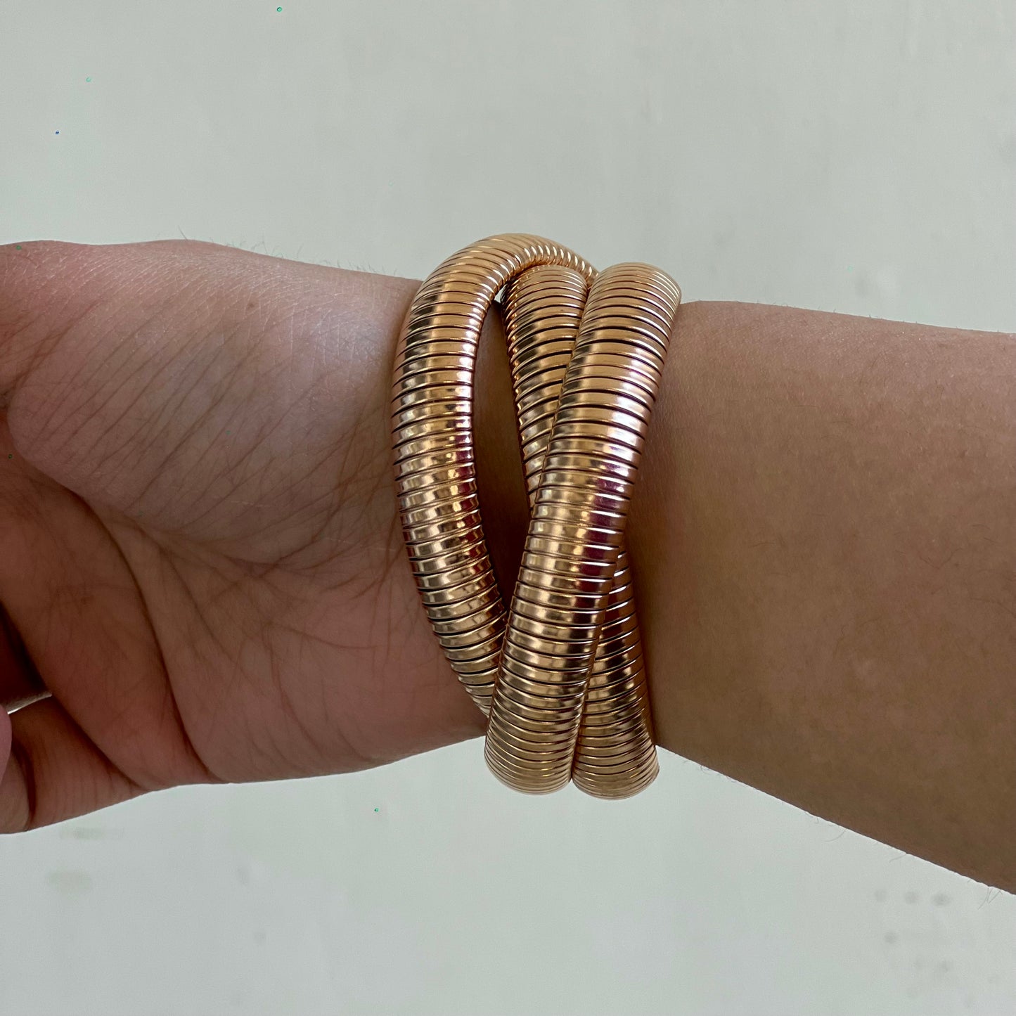 18KT Gold Plated Hailey Cuff Bangle (large)