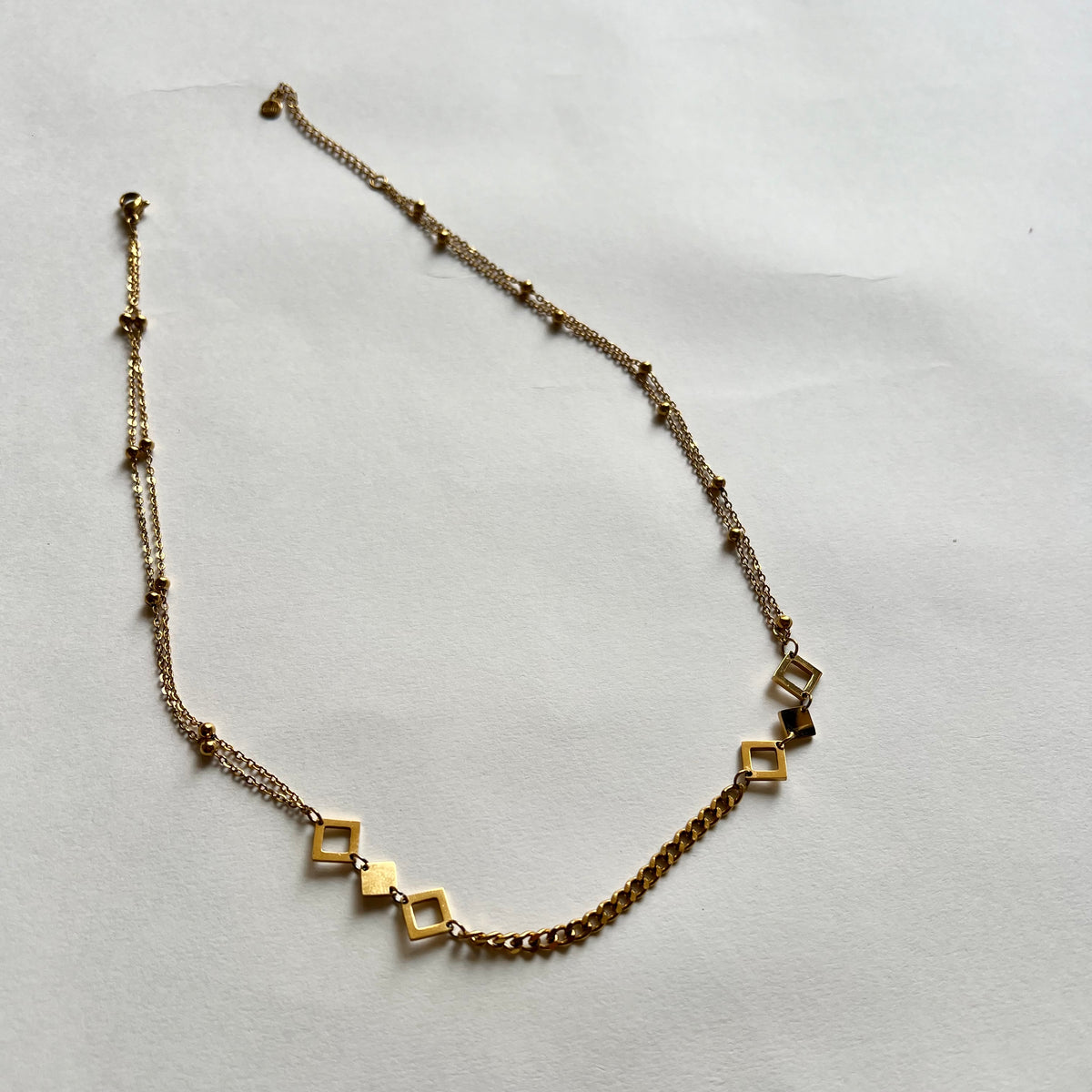 18KT Gold Plated Nikita Geometrical Necklace