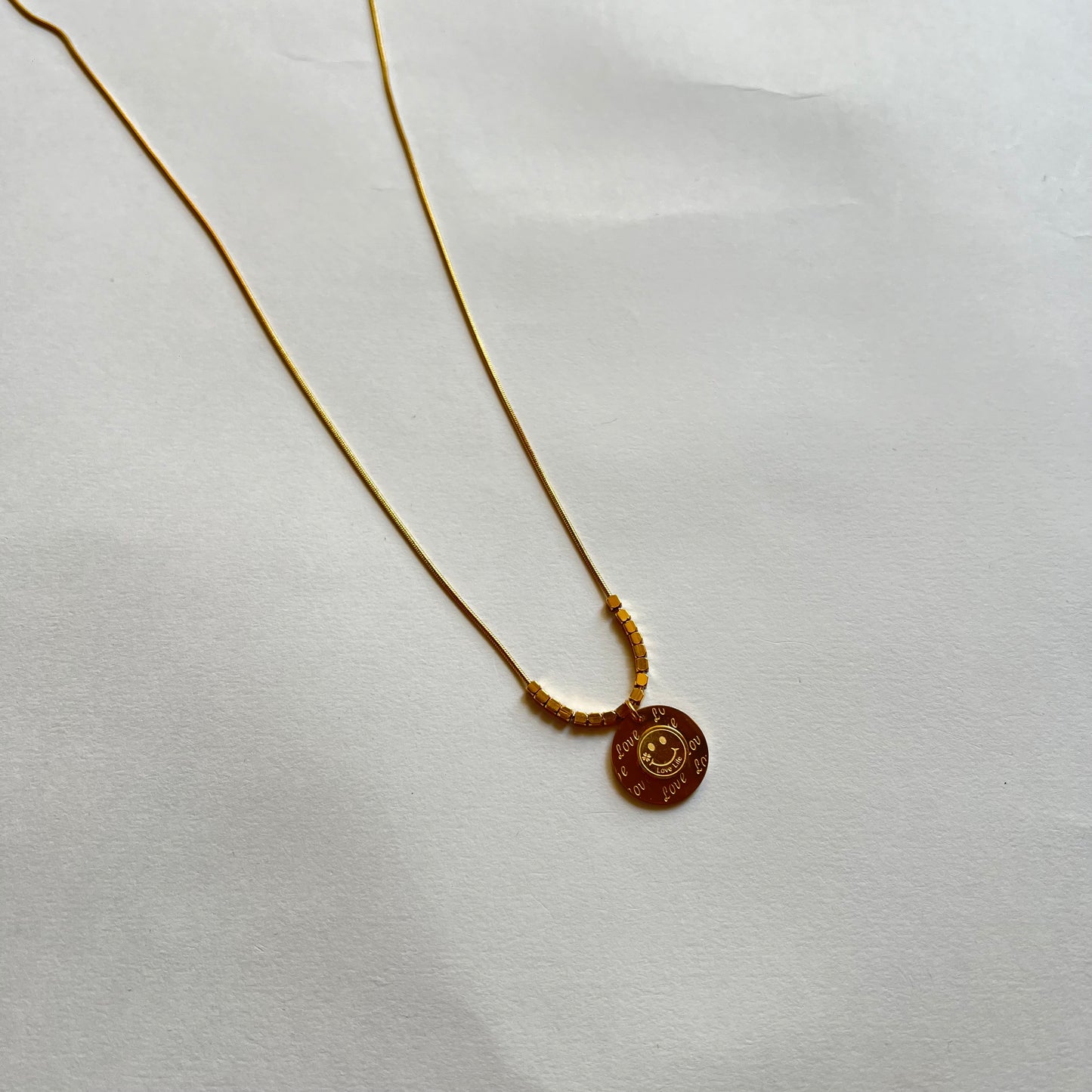 18KT Gold Plated All Smiles Necklace