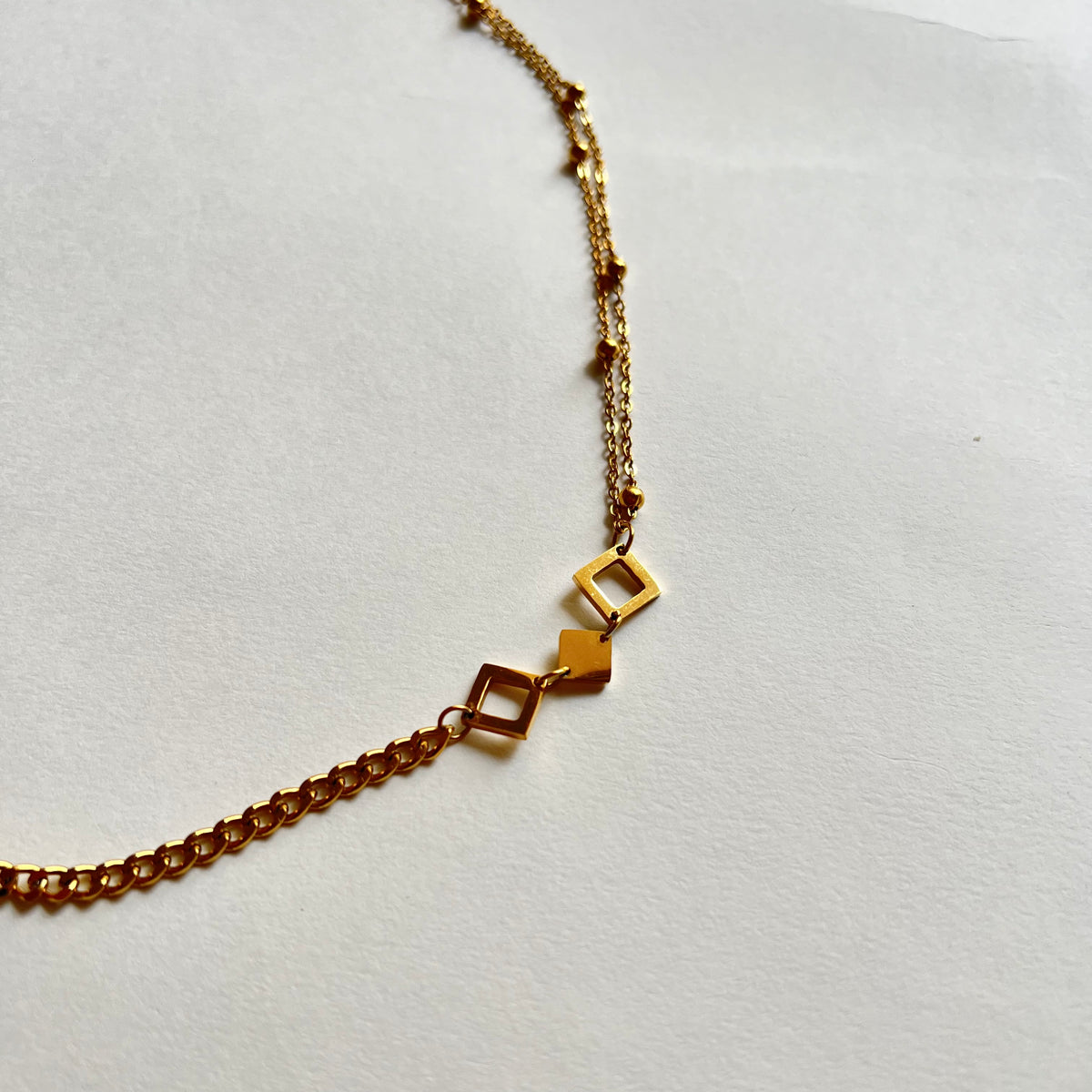 18KT Gold Plated Nikita Geometrical Necklace