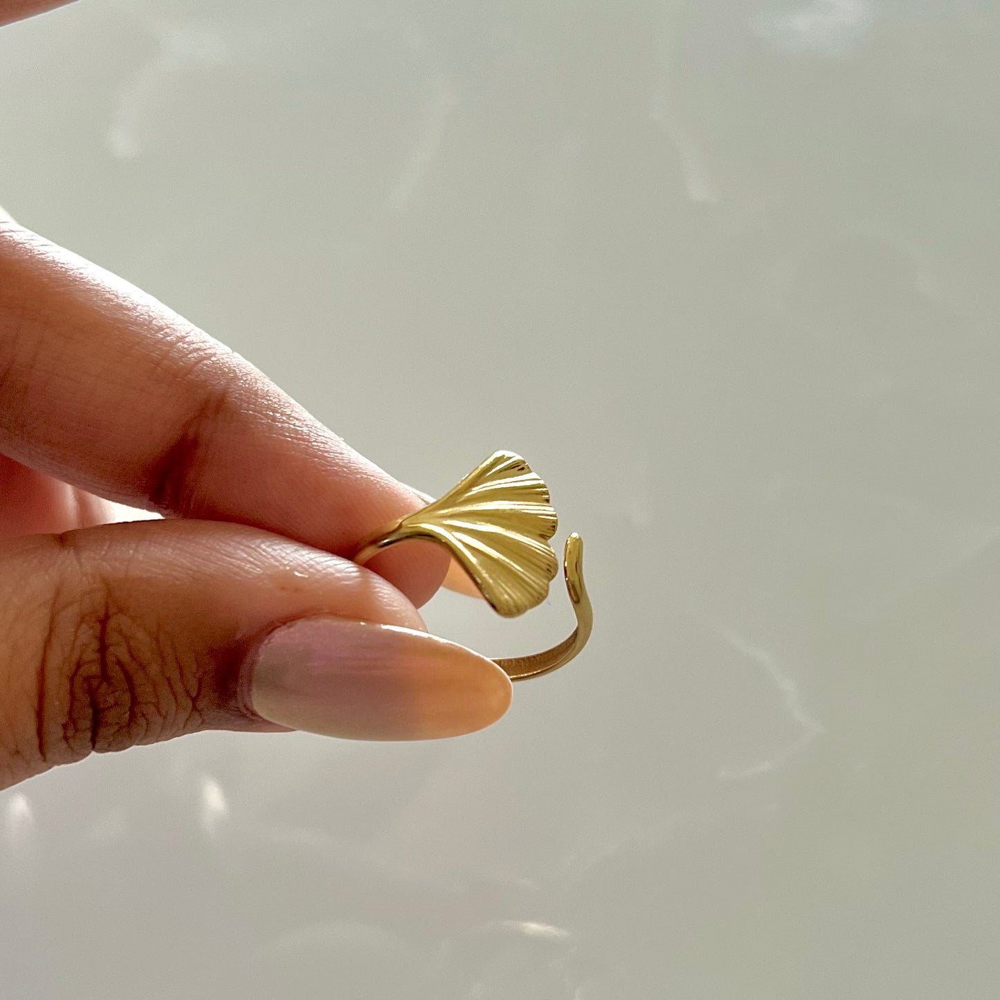 18KT Gold Plated Butterfly Wing Ring
