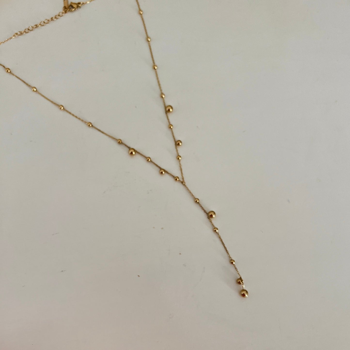 18KT Gold Plated Bauble Drop Necklace
