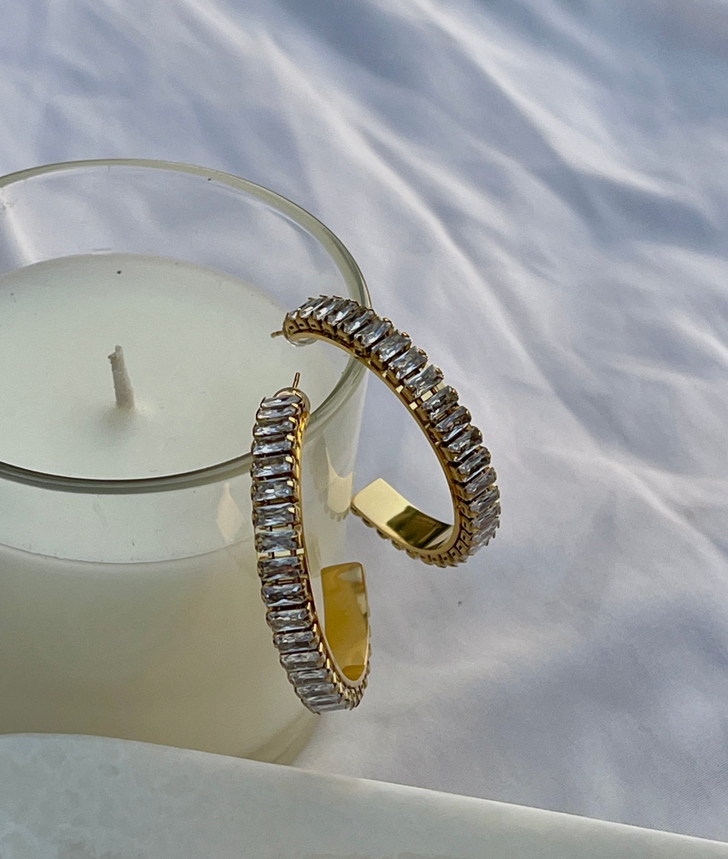 18KT Gold Plated Neily Hoop Earrings
