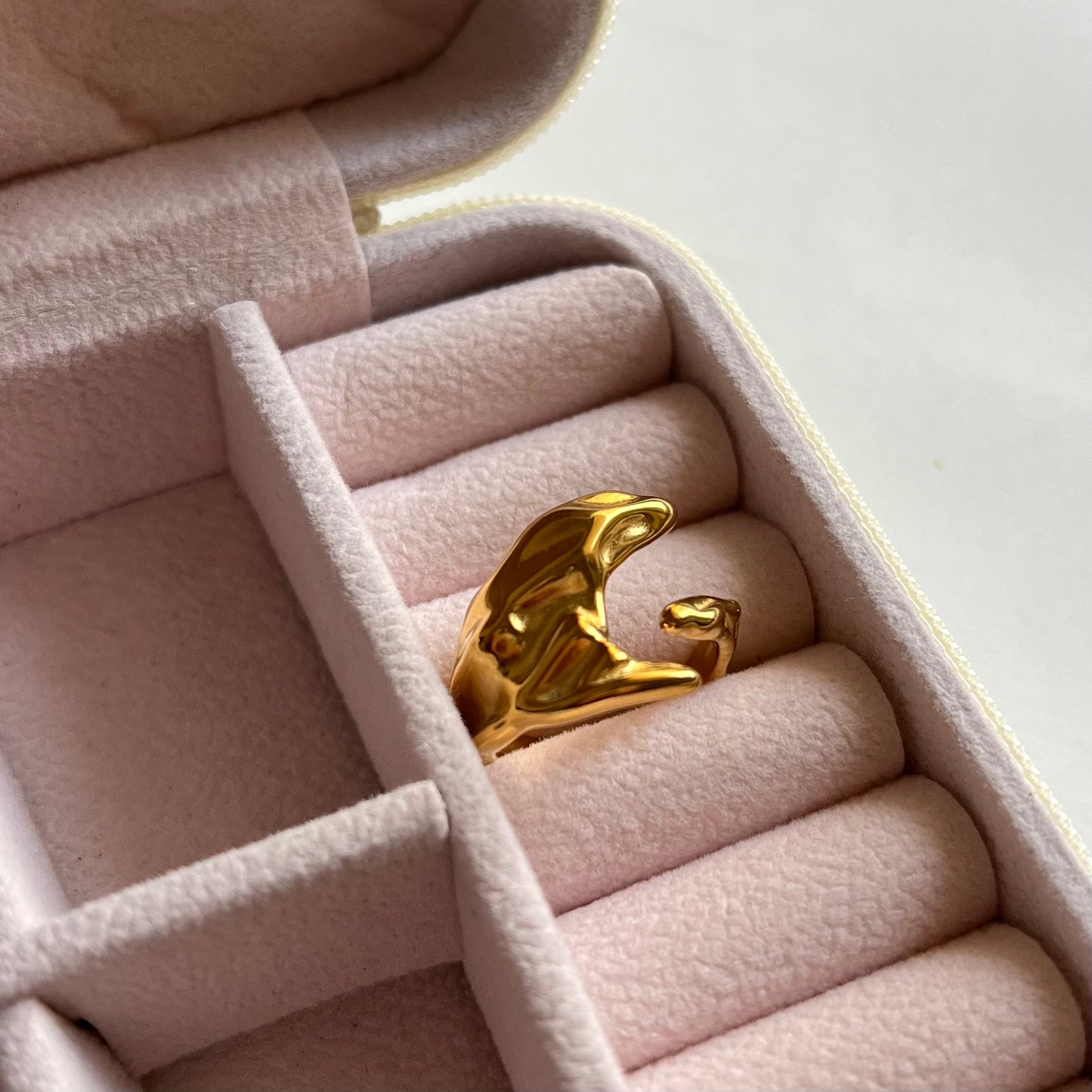 18KT Gold Plated Moonbark Ring