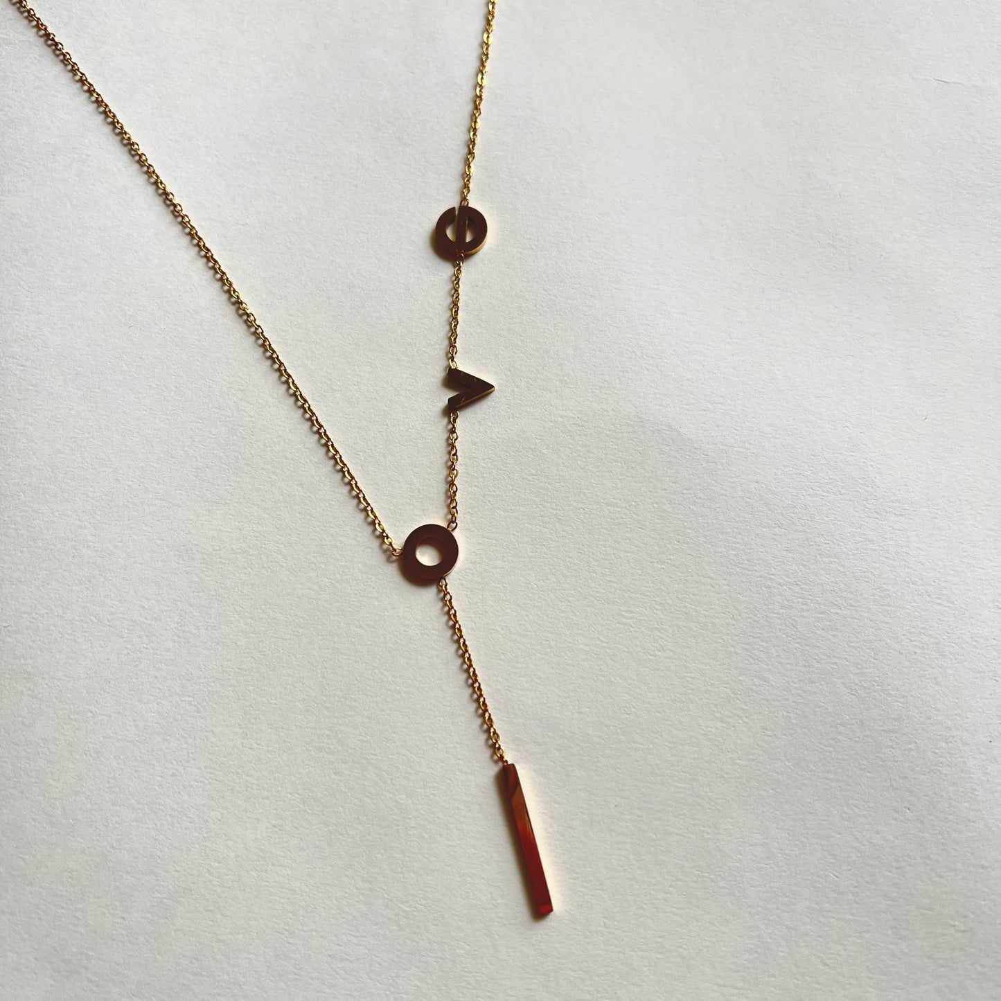 18KT Gold Plated Love Necklace