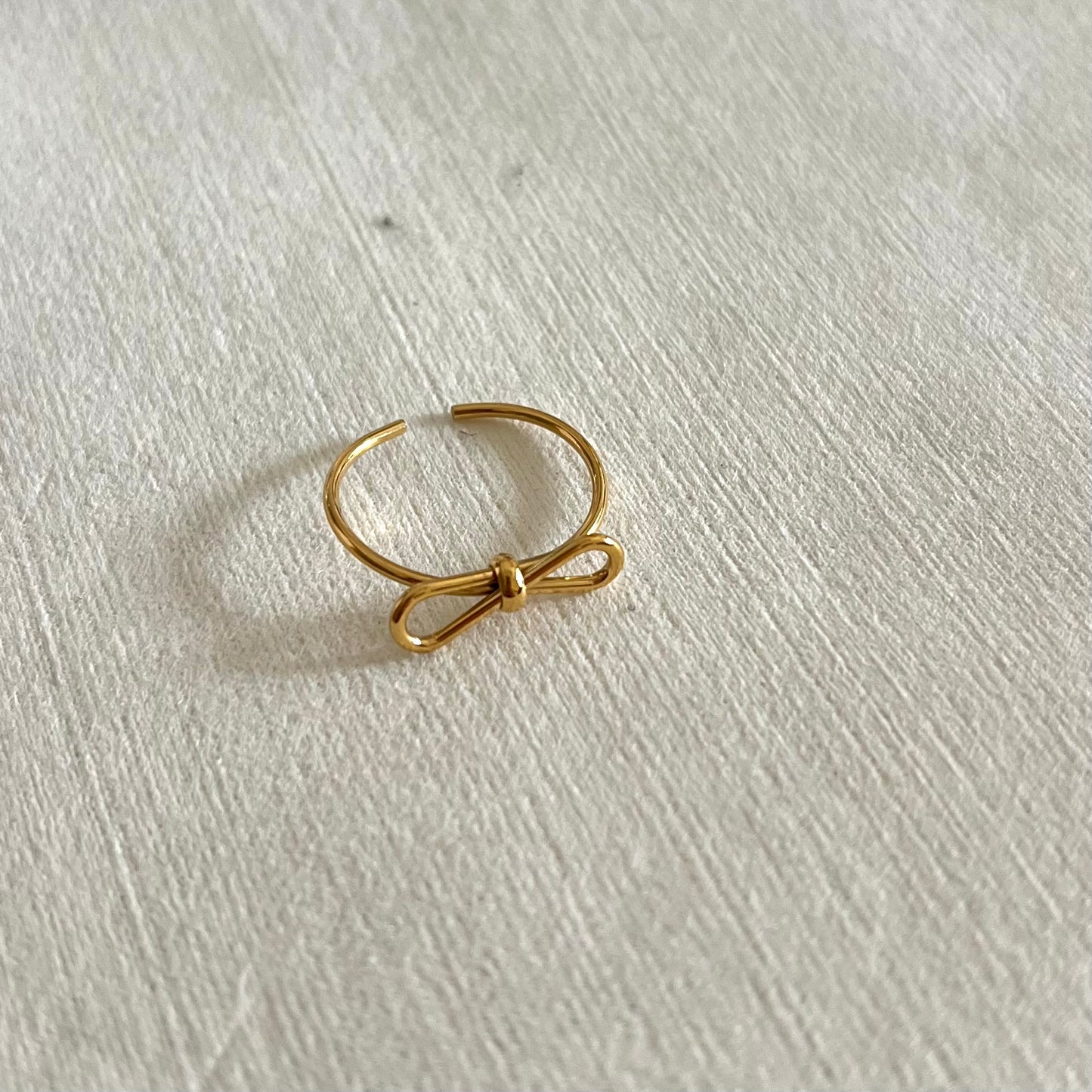 18KT Gold Plated Bow Ring