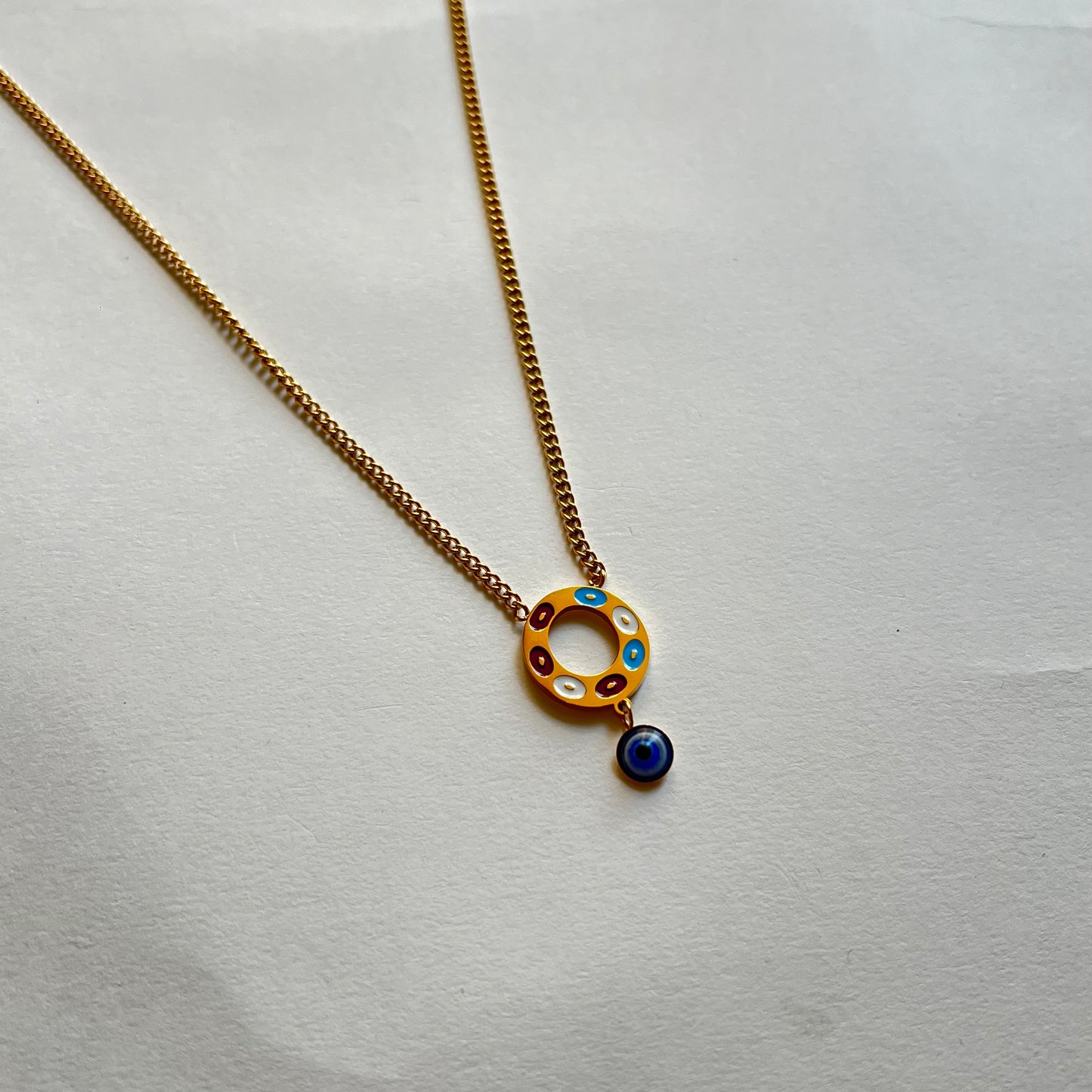 18KT Gold Plated Pallavi Evil Eye Necklace