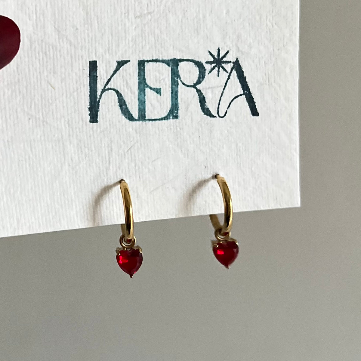 18KT Gold Plated Heart Candy Earrings