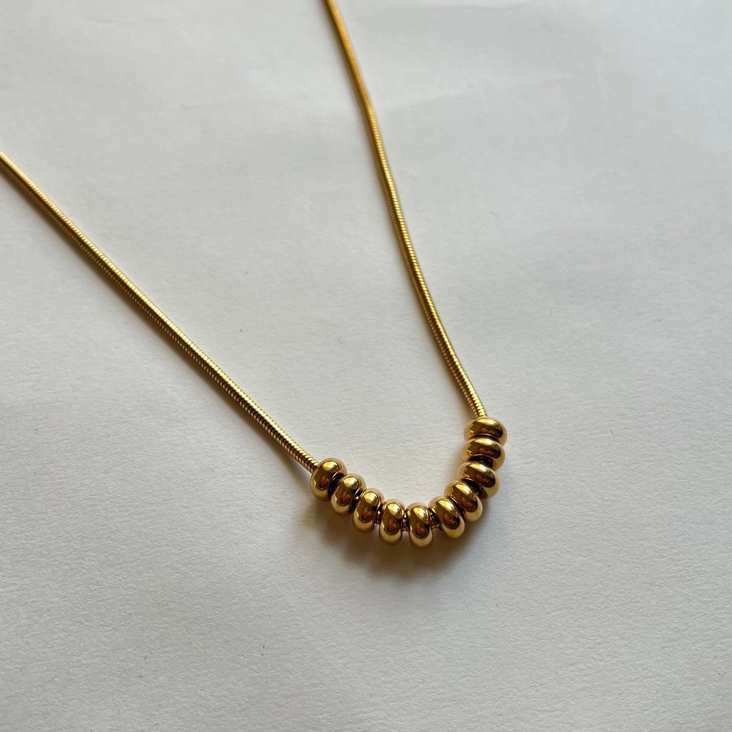 18KT Gold Plated Shaina Beaded Necklace