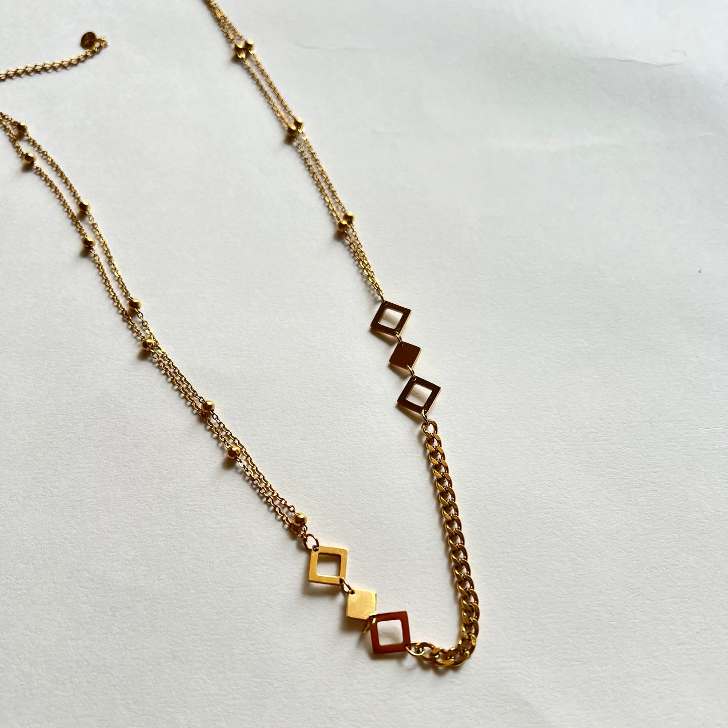 18KT Gold Plated Nikita Geometrical Necklace