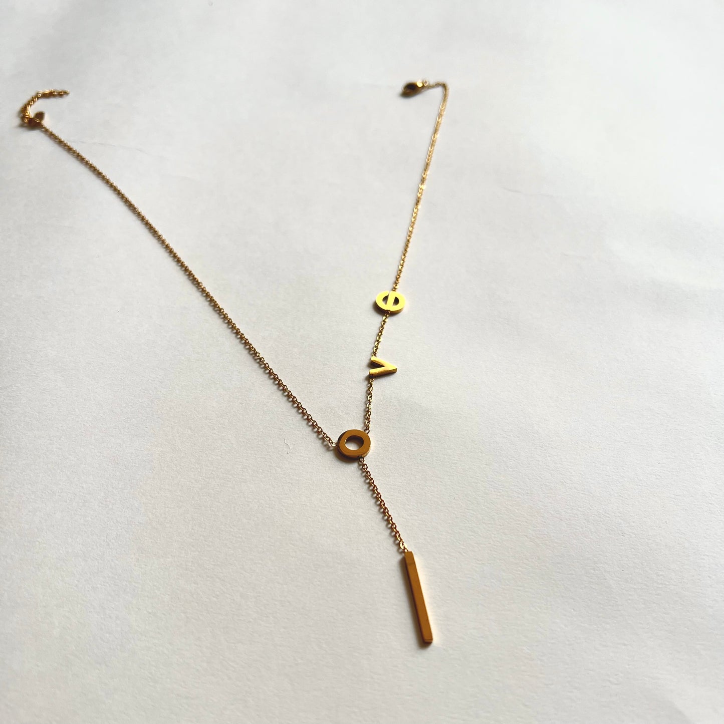 18KT Gold Plated Love Necklace