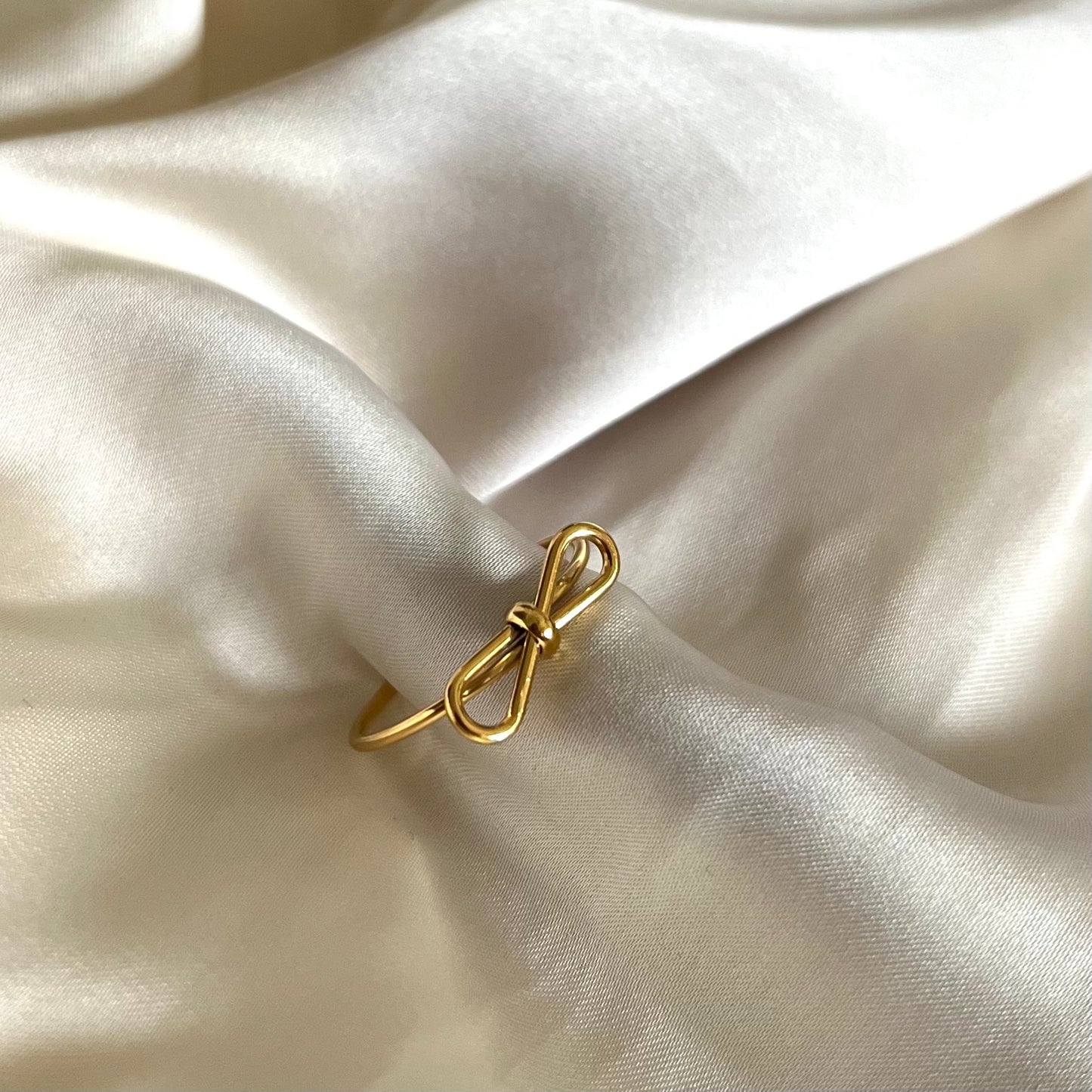 18KT Gold Plated Bow Ring