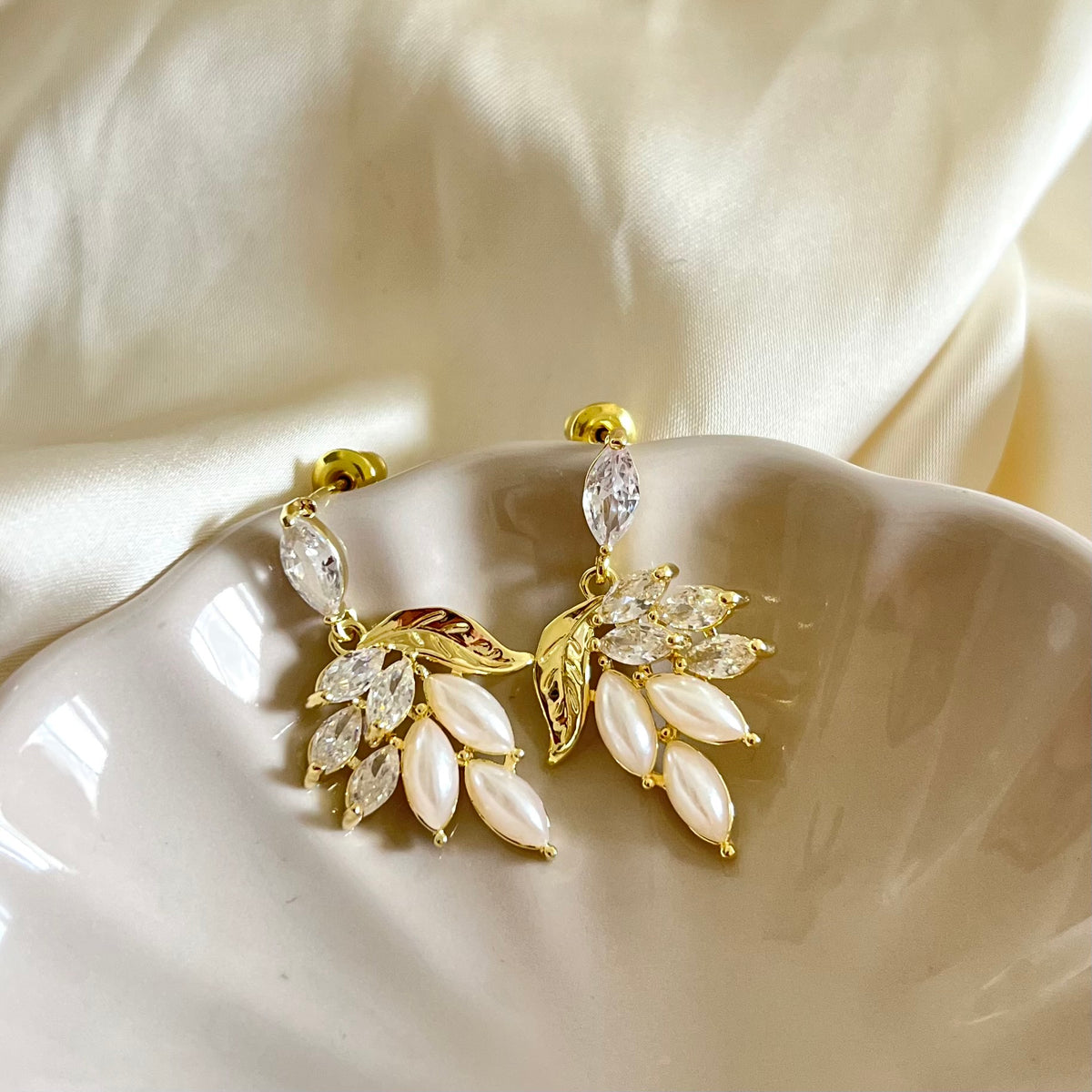 18KT Gold Plated Statement Drop Earrings