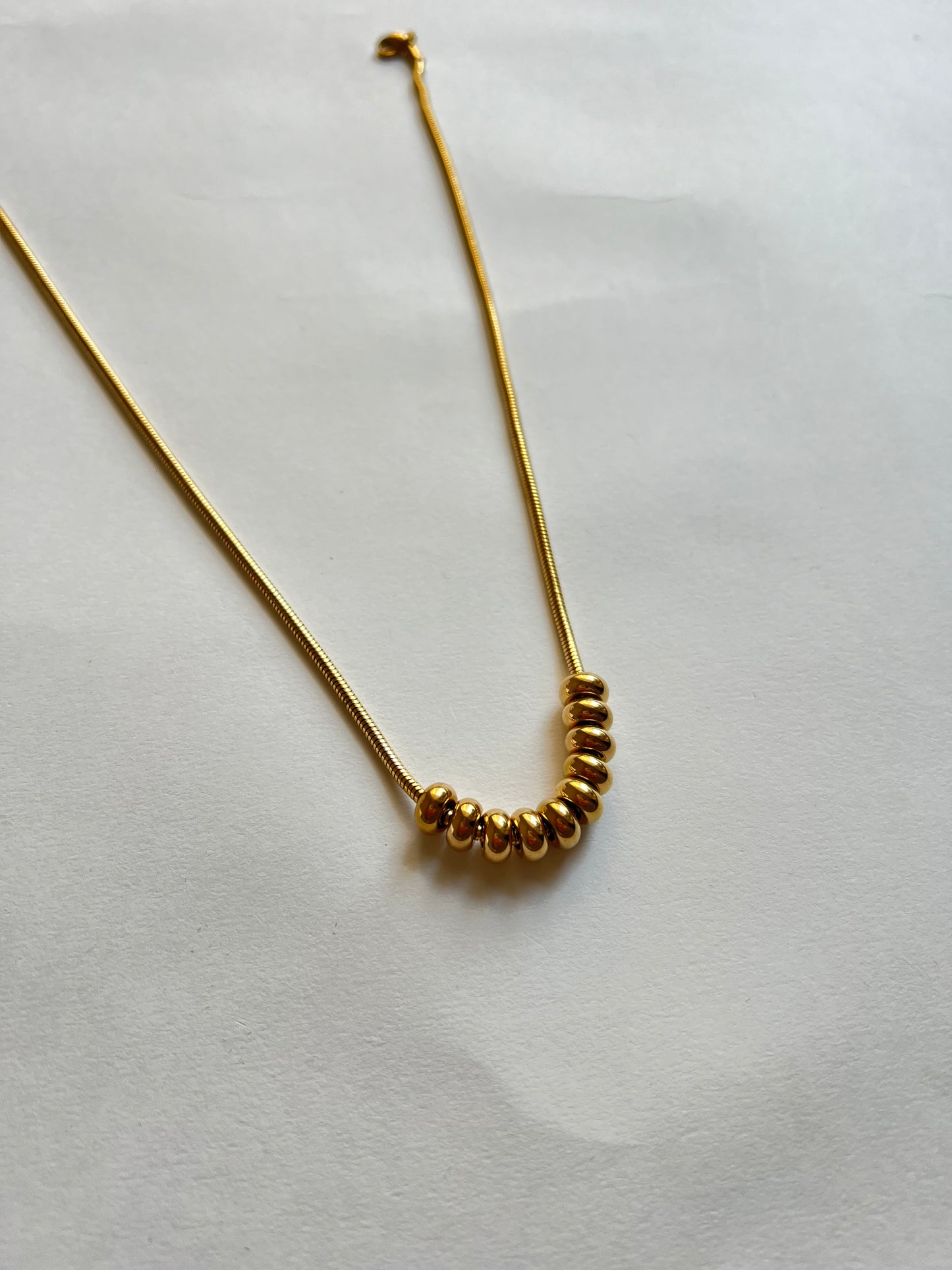 18KT Gold Plated Shaina Beaded Necklace