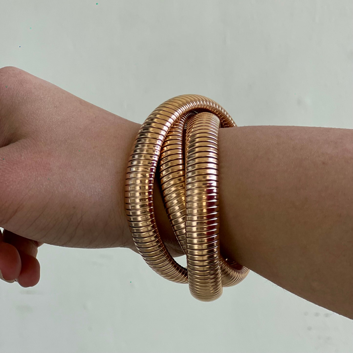18KT Gold Plated Hailey Cuff Bangle (large)
