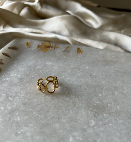 18KT Gold Plated Raj Ring