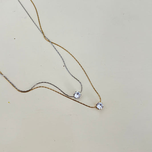Gemstone shine necklace