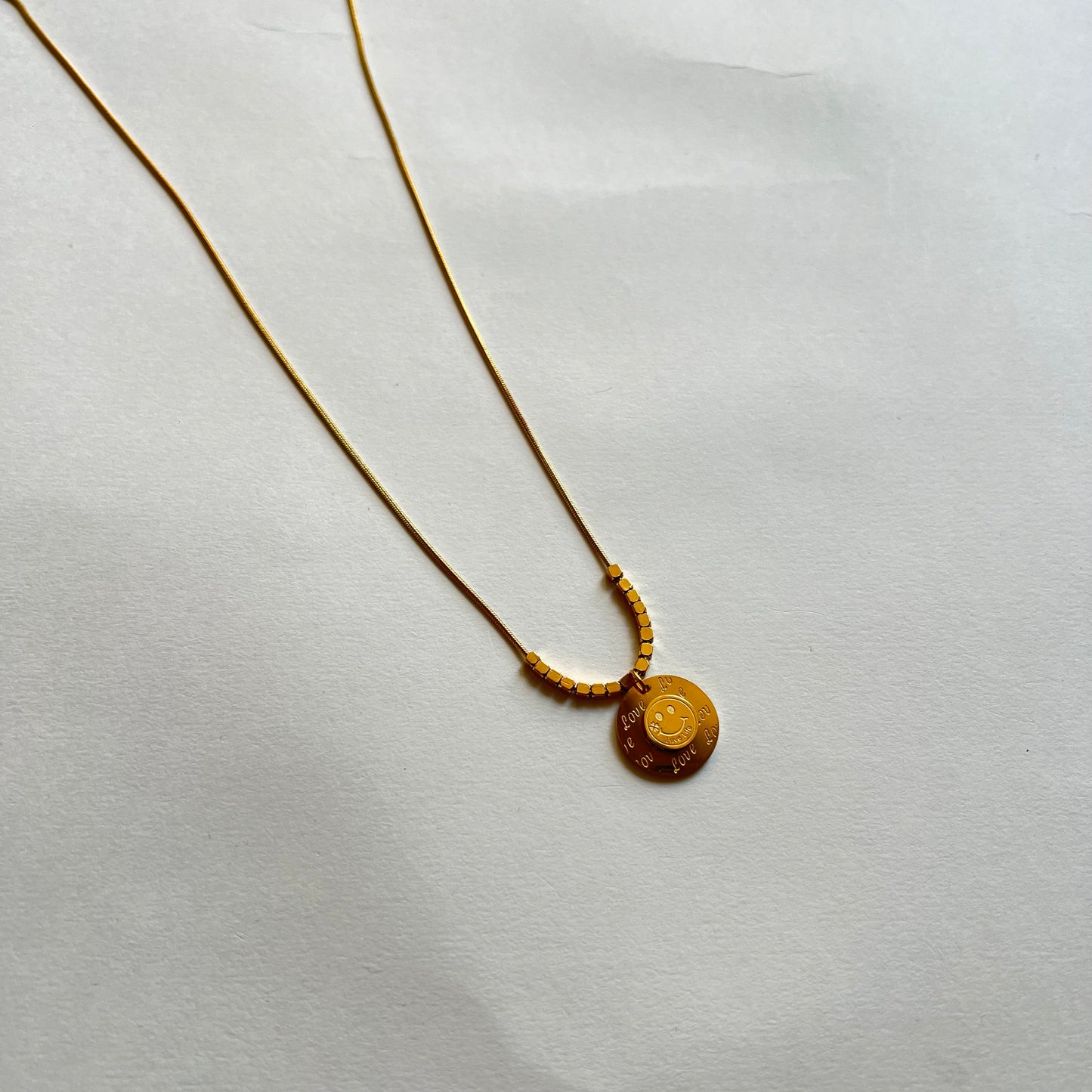 18KT Gold Plated All Smiles Necklace