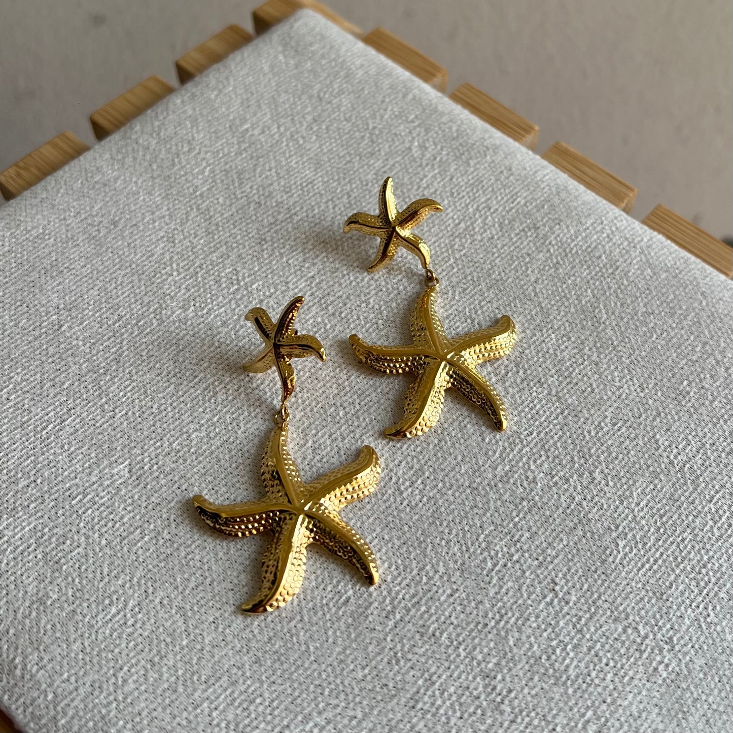 18KT Gold Plated Starfish Earrings