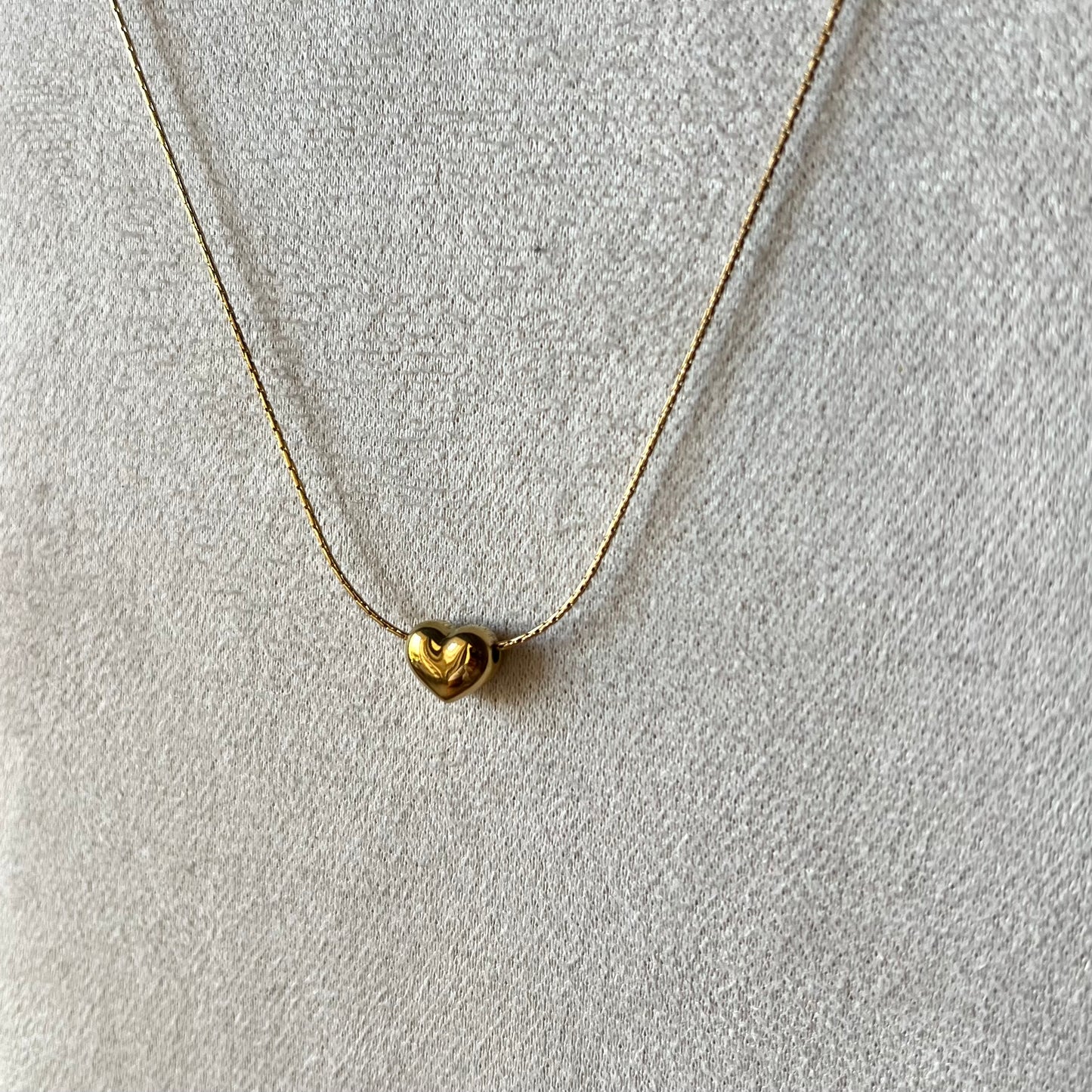 18KT Gold Plated Heart Necklace