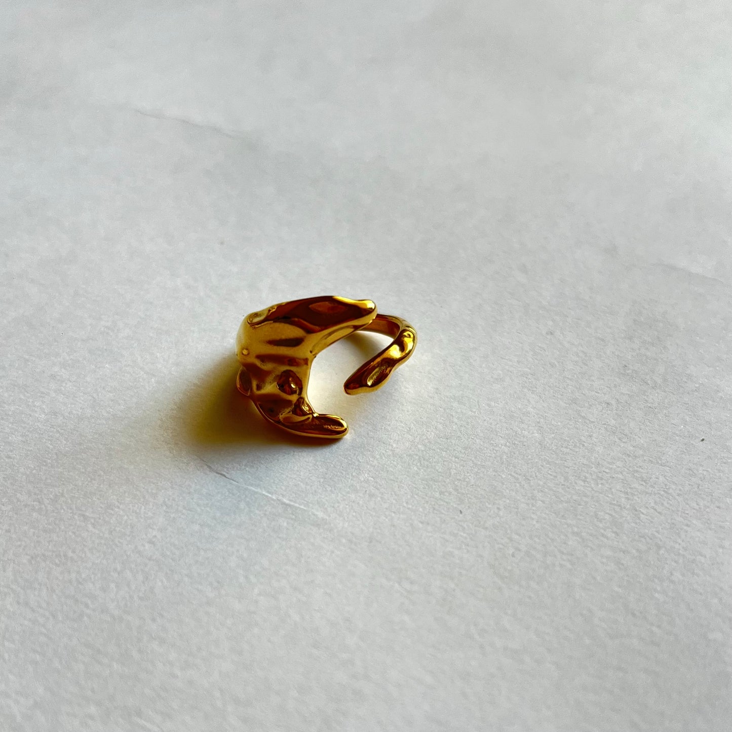 18KT Gold Plated Moonbark Ring
