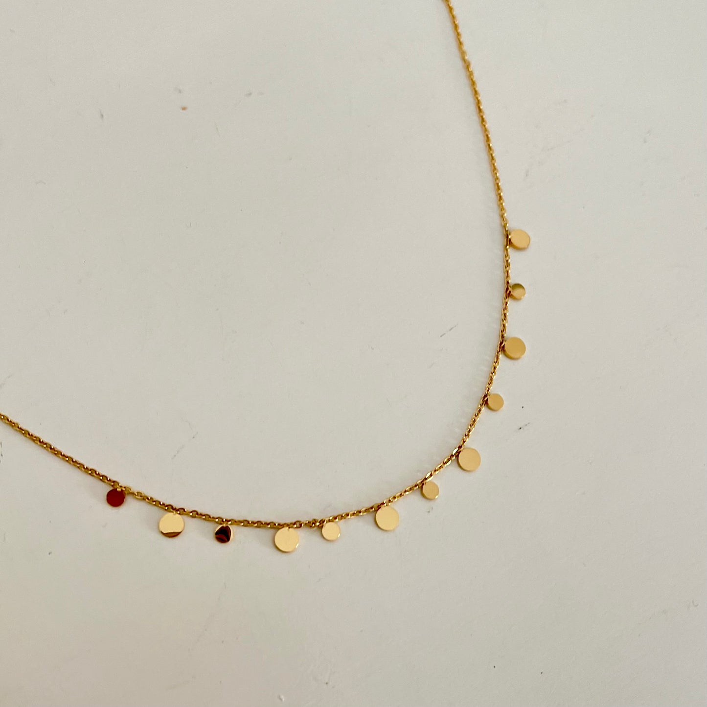 18KT Gold Plated Cirque Dangling Necklace