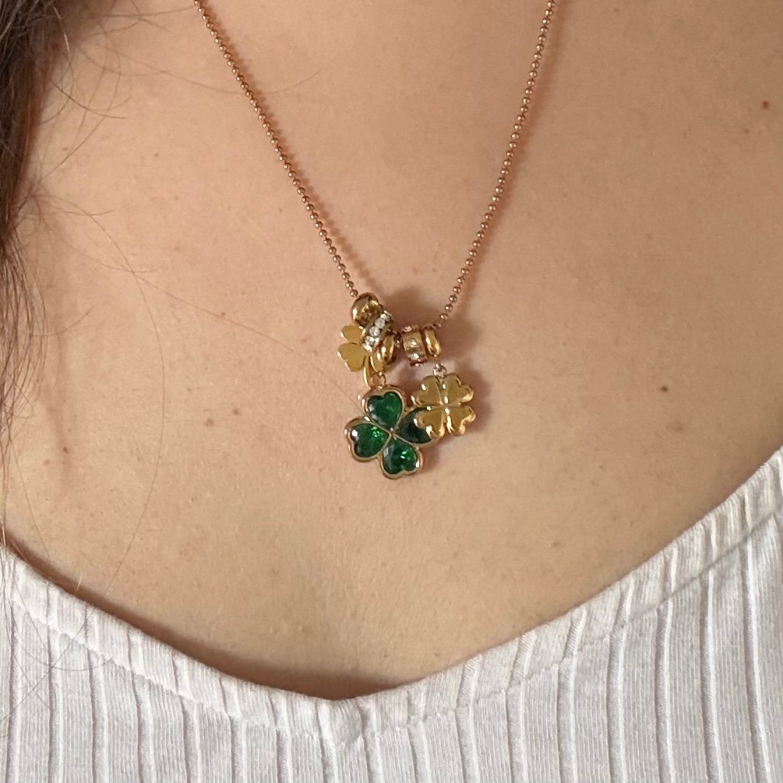 18KT Gold Plated Lucky Girl Necklace