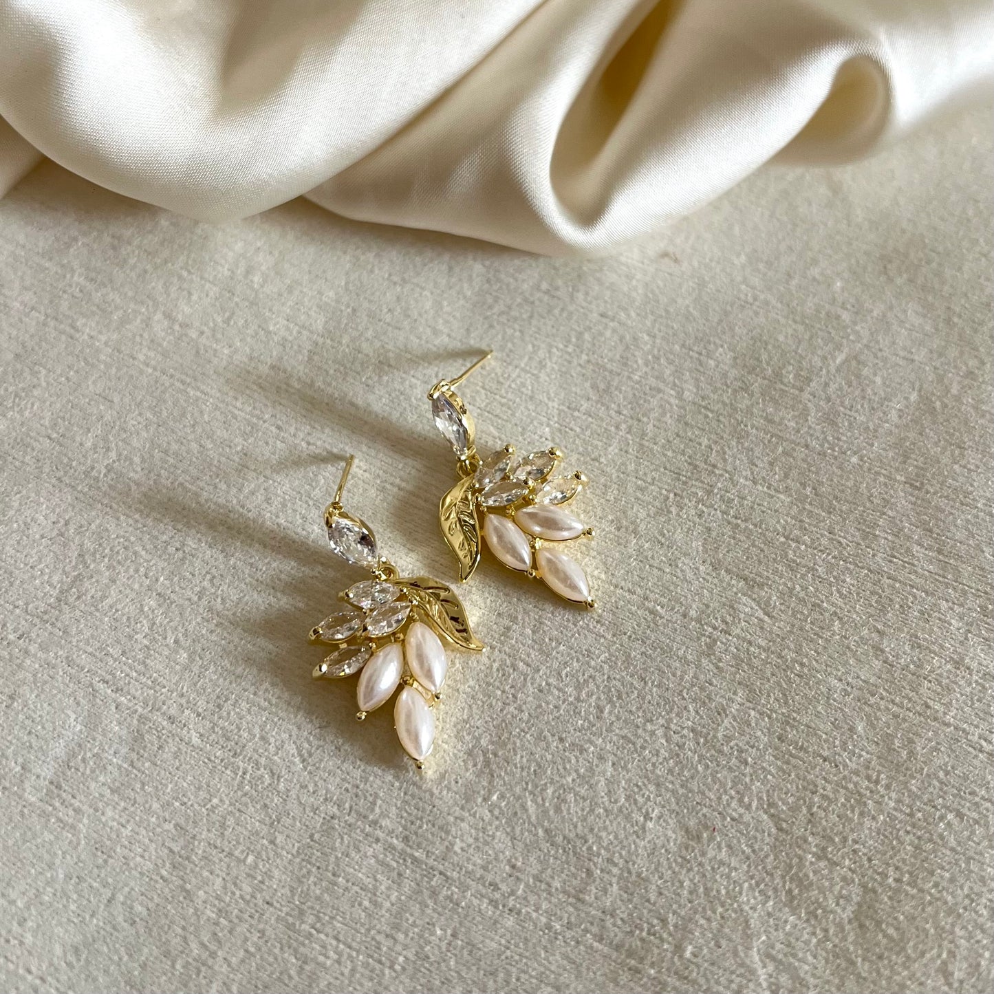 18KT Gold Plated Statement Drop Earrings