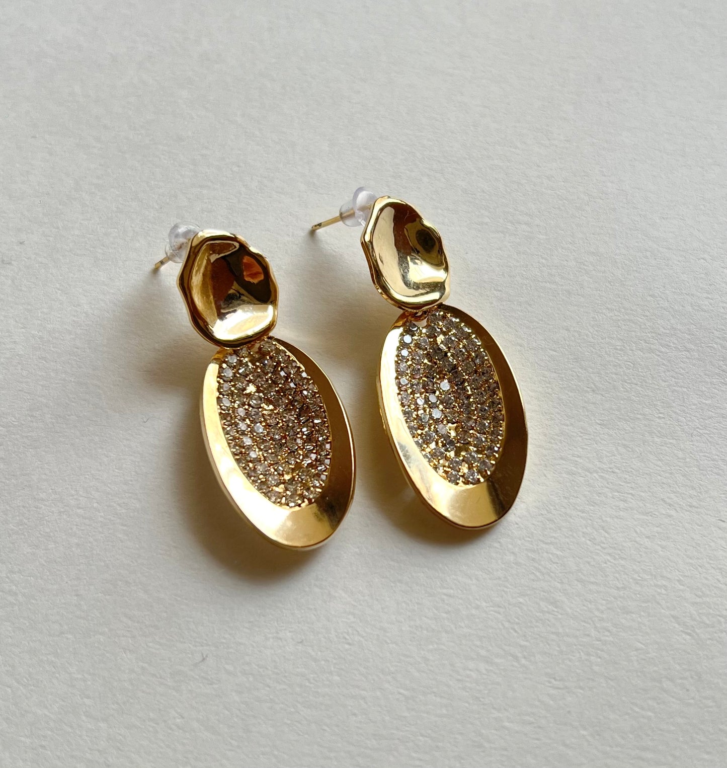 18KT Gold Plated Bhavika Sparkly Drop Earrings