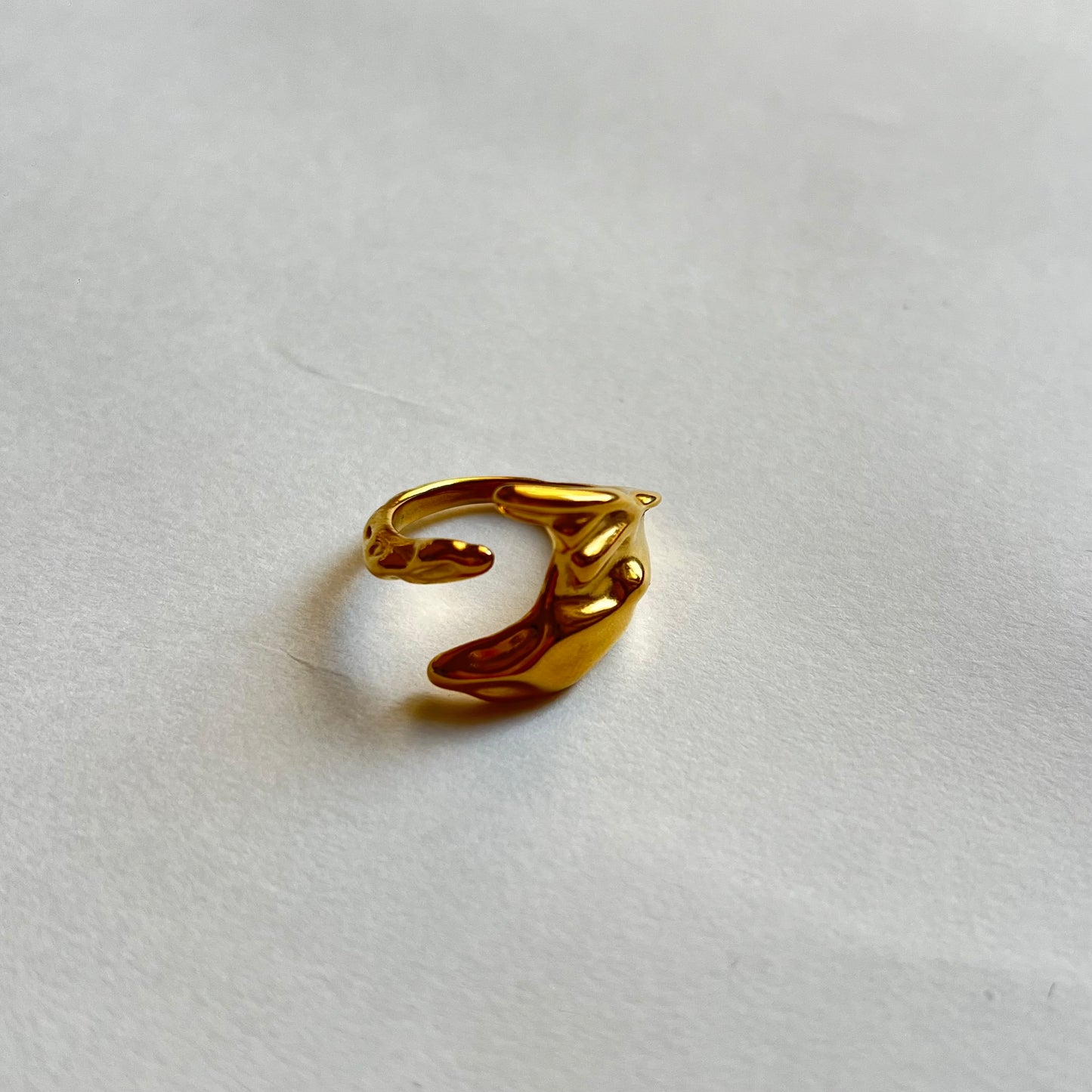 18KT Gold Plated Moonbark Ring