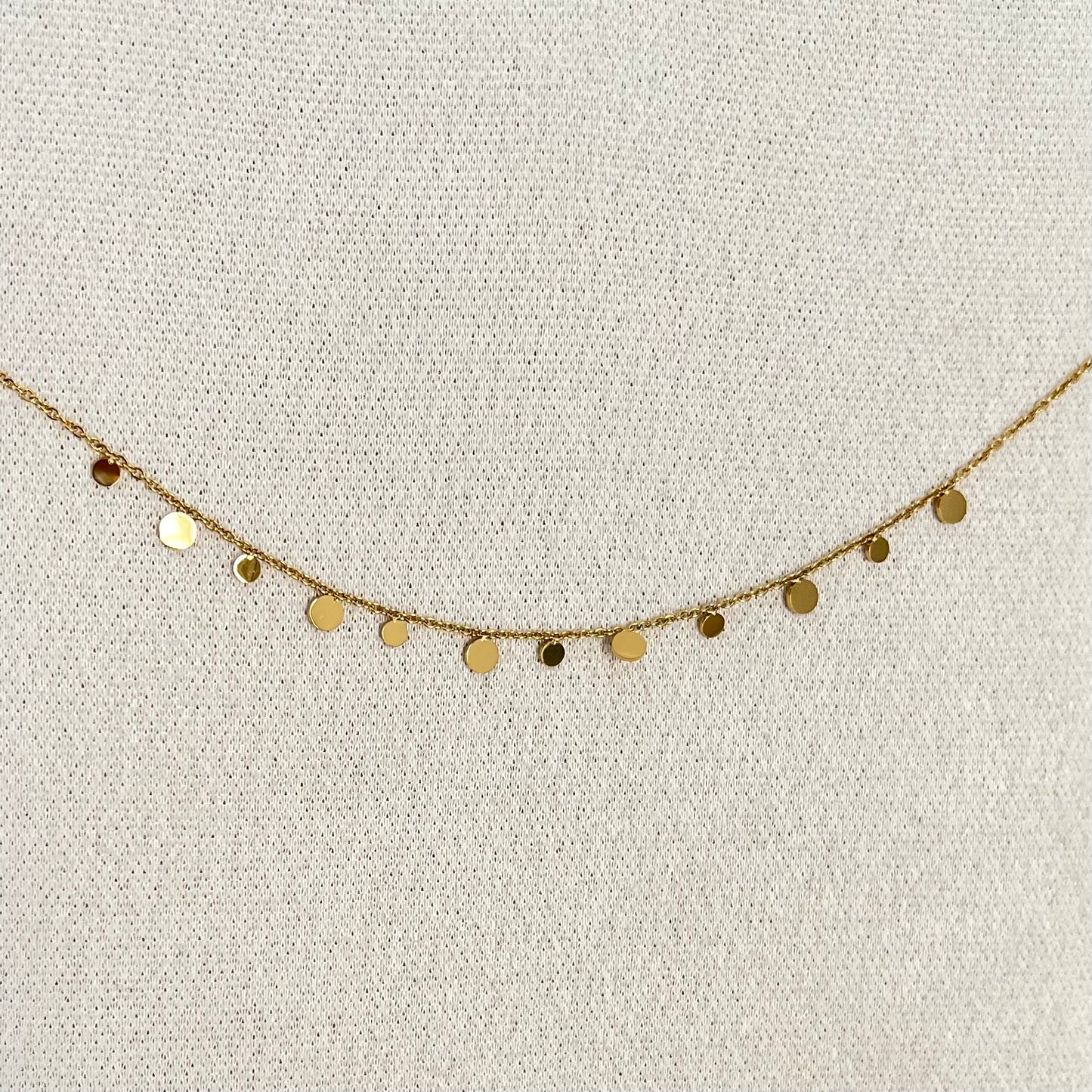 18KT Gold Plated Cirque Dangling Necklace