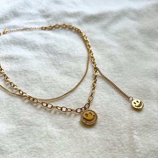 18KT Gold Plated Smile-zone Necklace