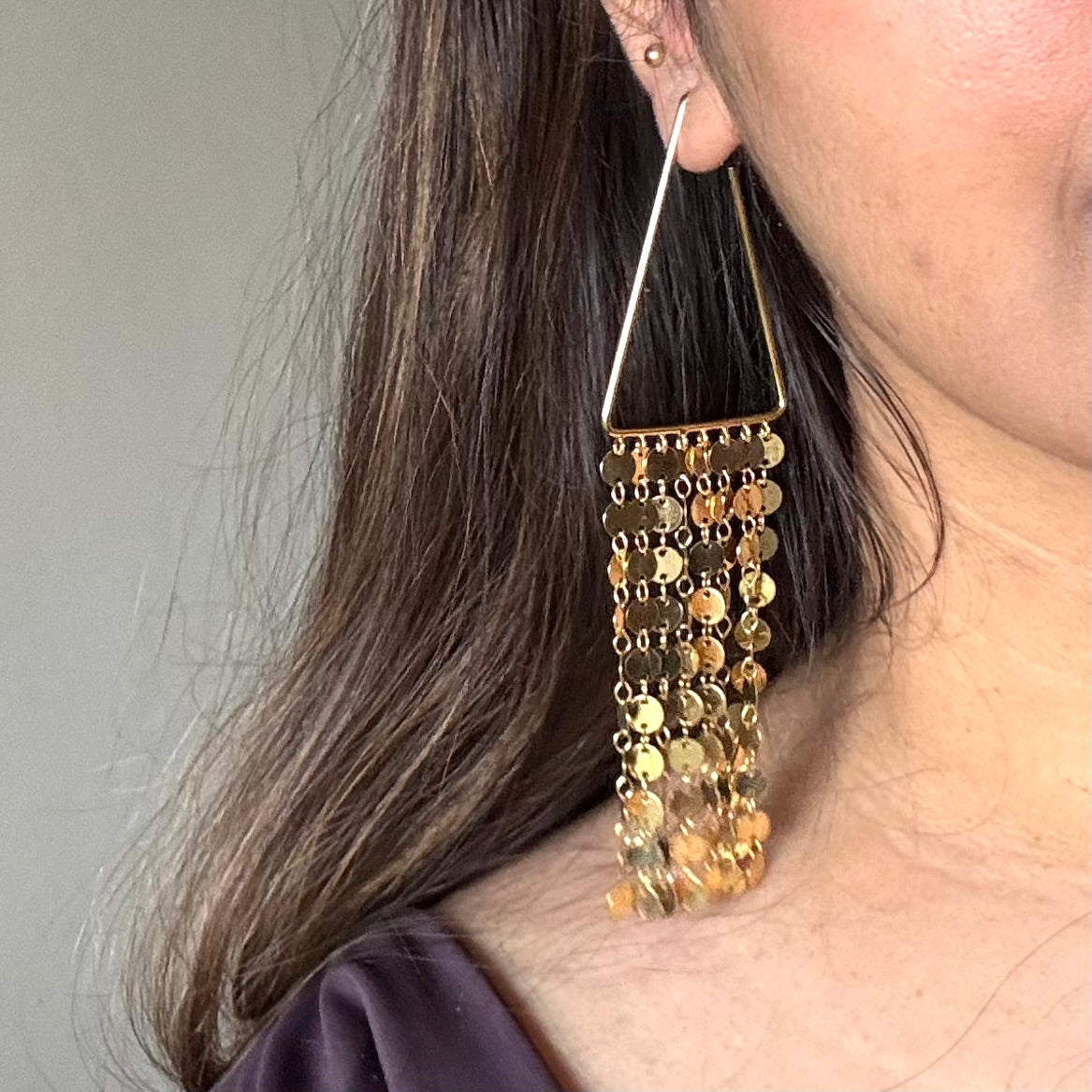 18KT Gold Plated Chandelier Earrings
