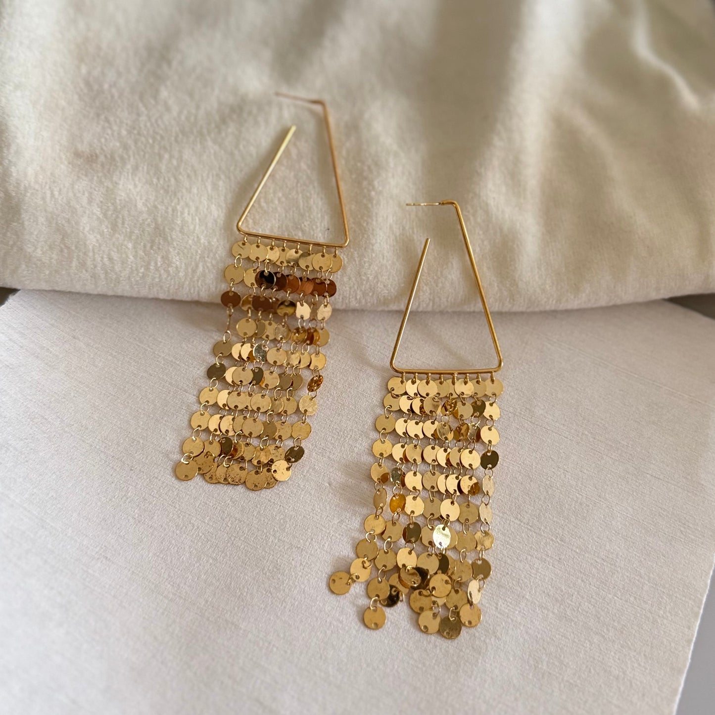 18KT Gold Plated Chandelier Earrings