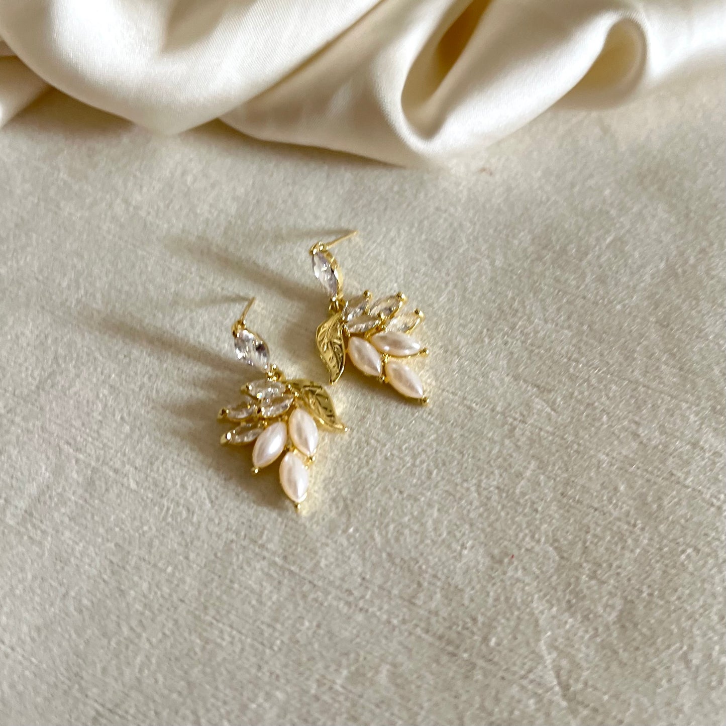 18KT Gold Plated Statement Drop Earrings