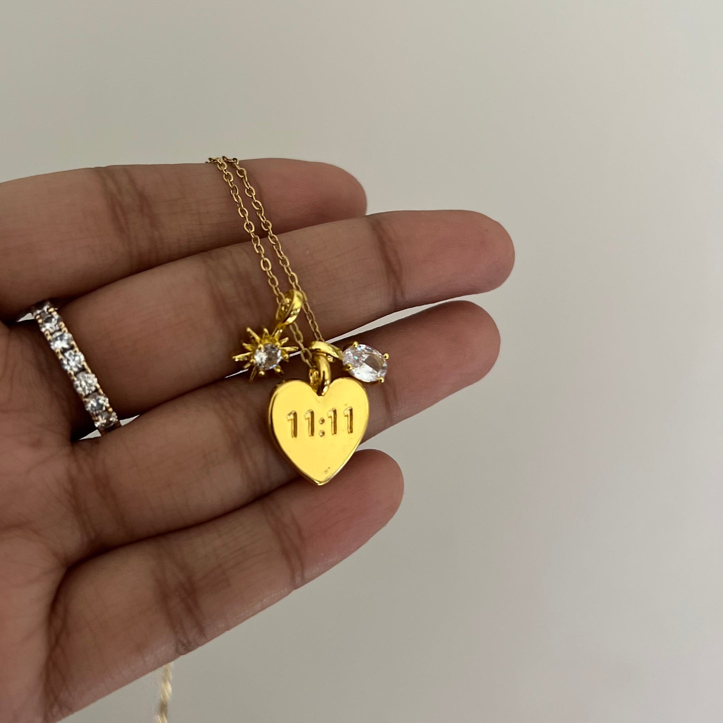 18KT Gold Plated Itsy Bitsy 11:11 necklace