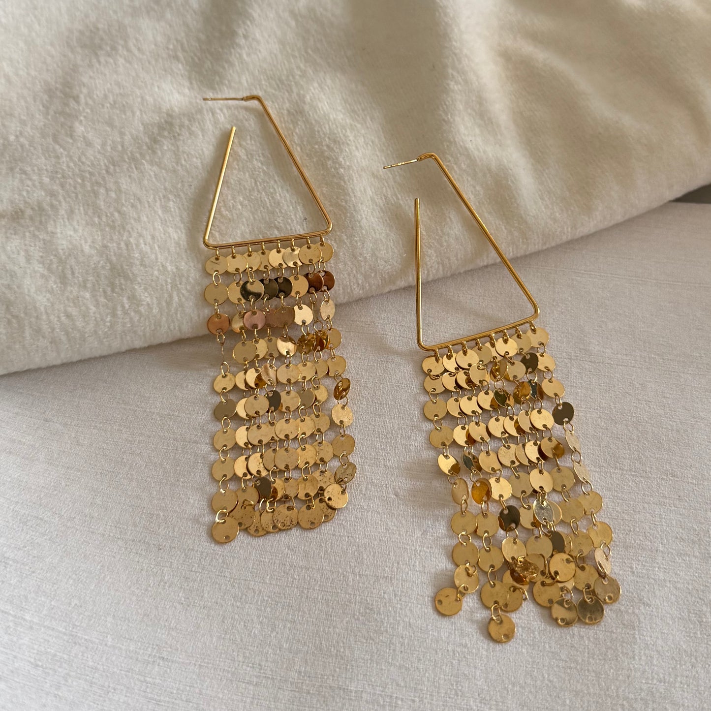 18KT Gold Plated Chandelier Earrings