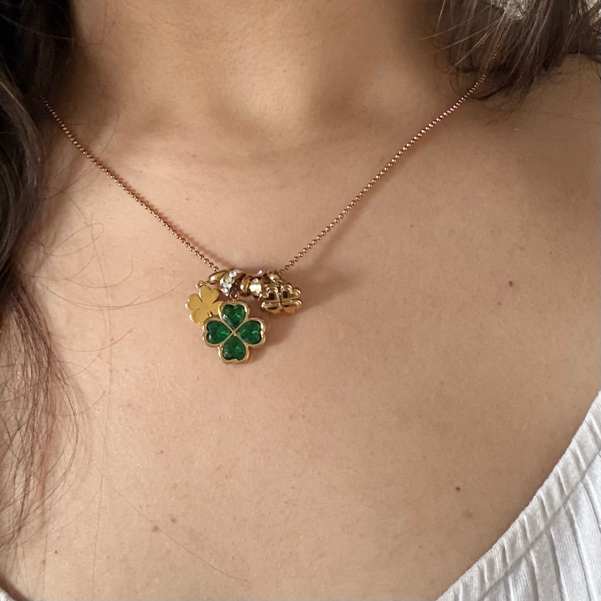 18KT Gold Plated Lucky Girl Necklace