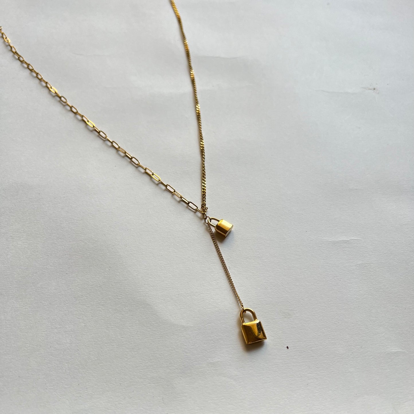 18KT Gold Plated Love Lock Necklace