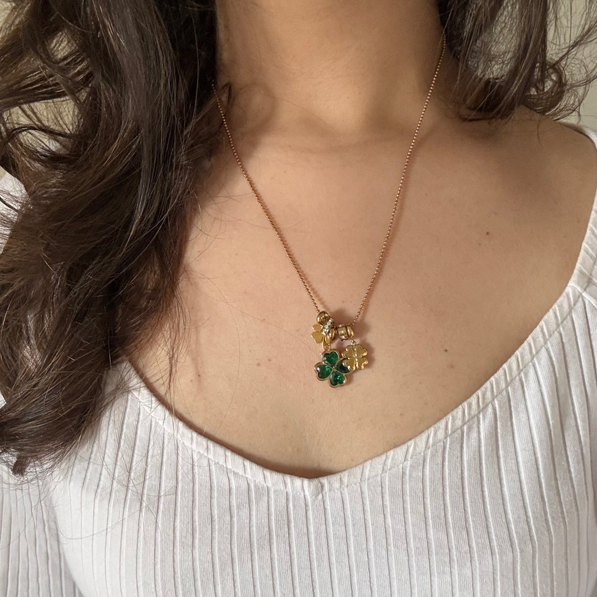18KT Gold Plated Lucky Girl Necklace