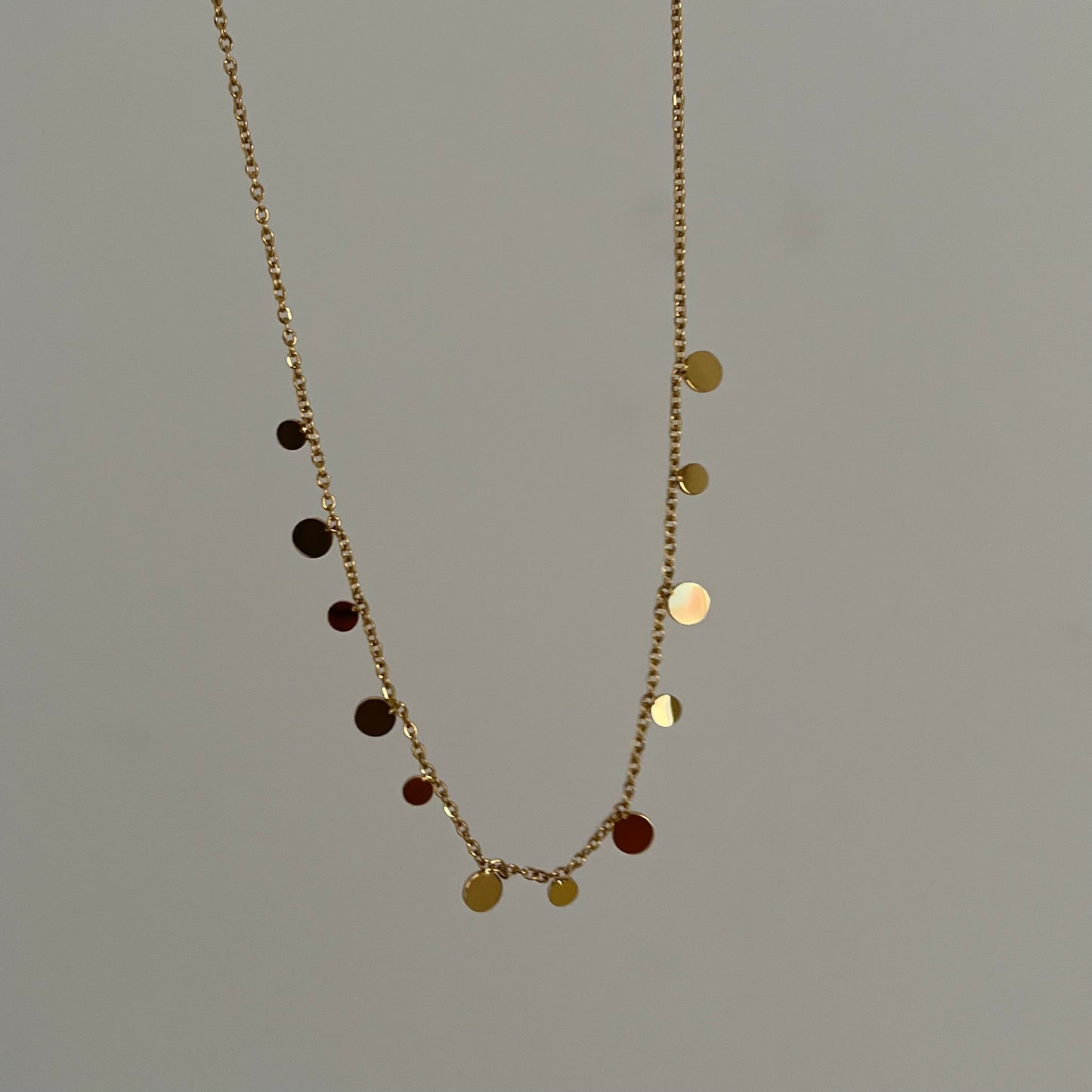 18KT Gold Plated Cirque Dangling Necklace