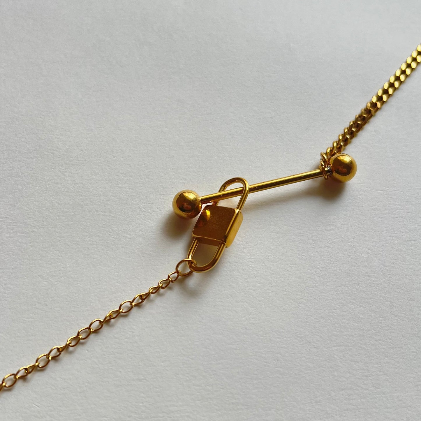 18KT Gold Plated Locked Love Bracelet