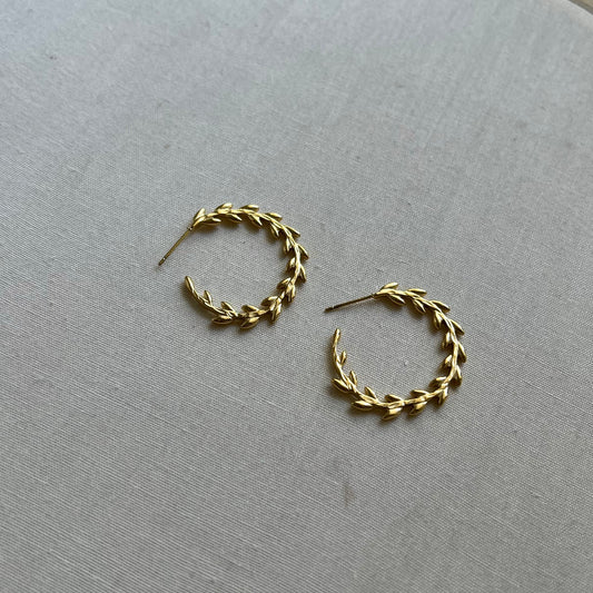 18KT Gold Plated Shubhi Hoop Earrings