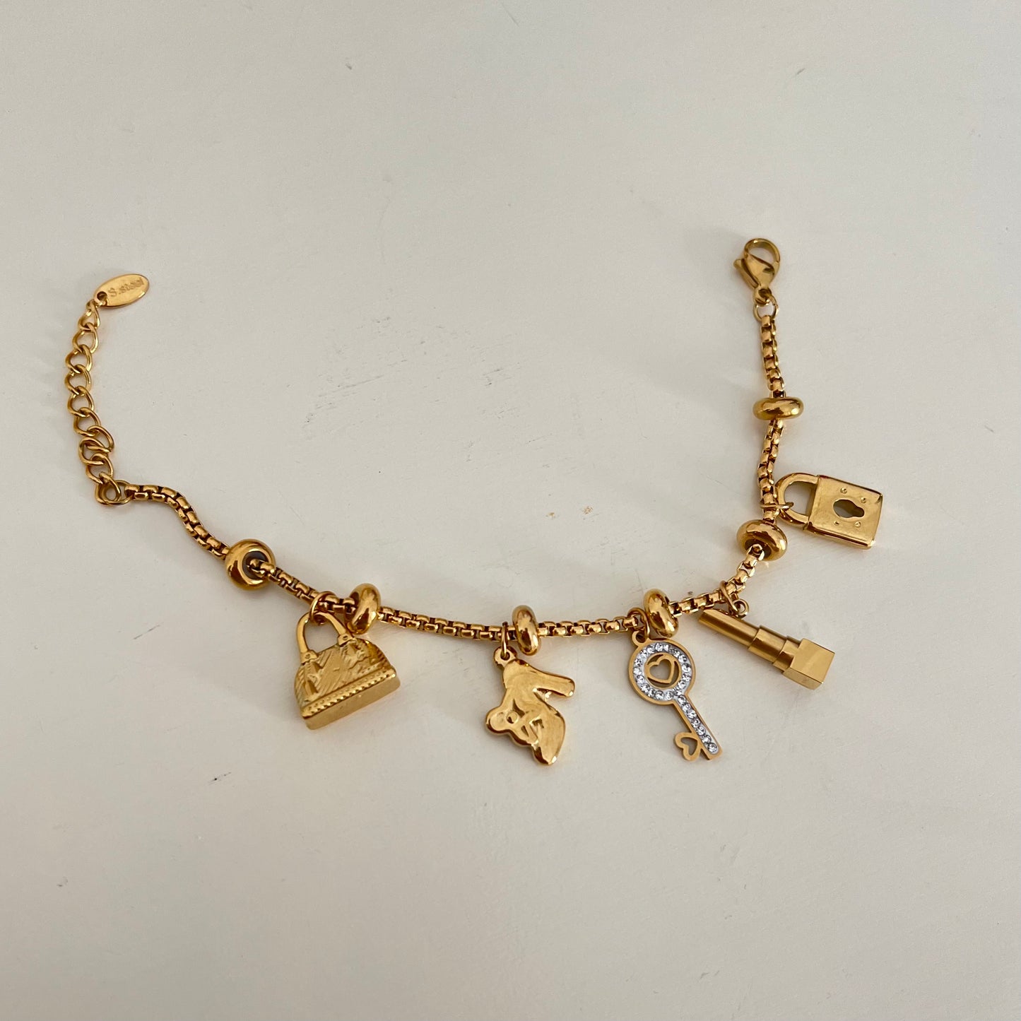 18KT Gold Plated Blair Charm Bracelet