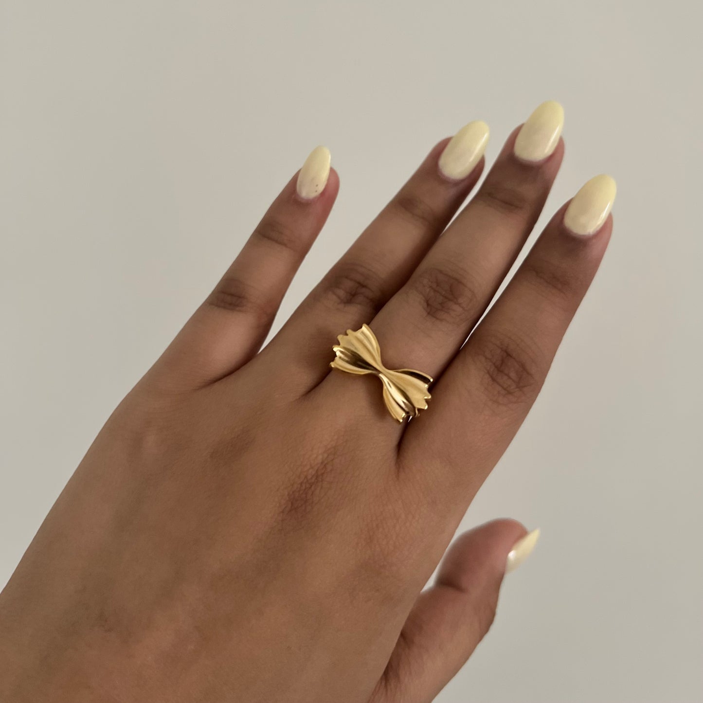 18Kt Gold Plated Pasta Ring