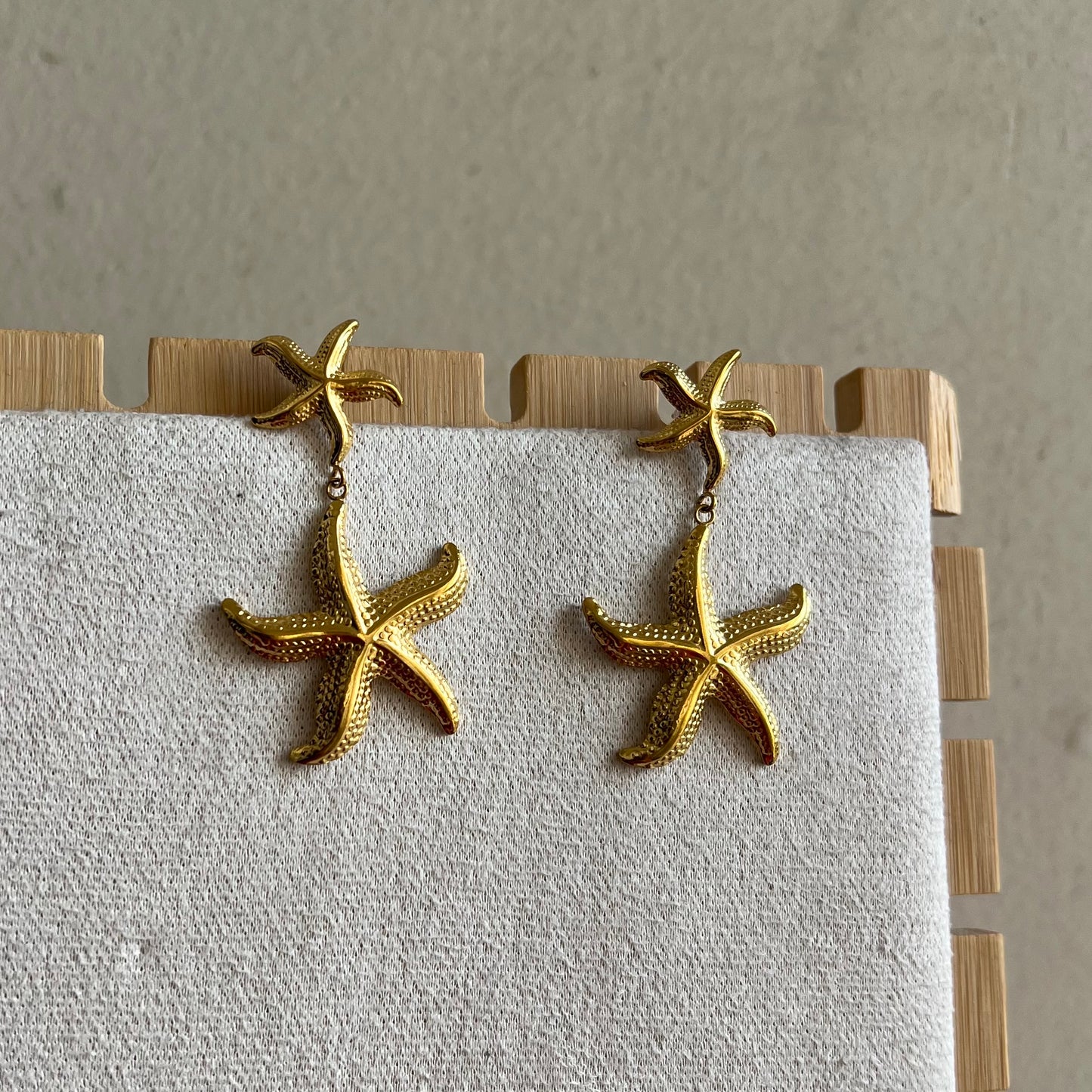 18KT Gold Plated Starfish Earrings