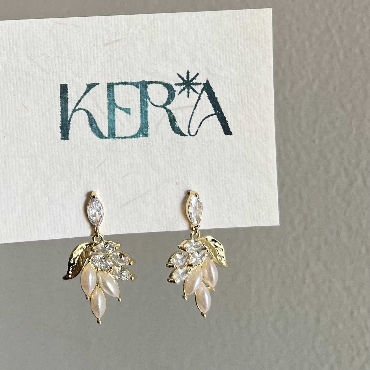 18KT Gold Plated Statement Drop Earrings
