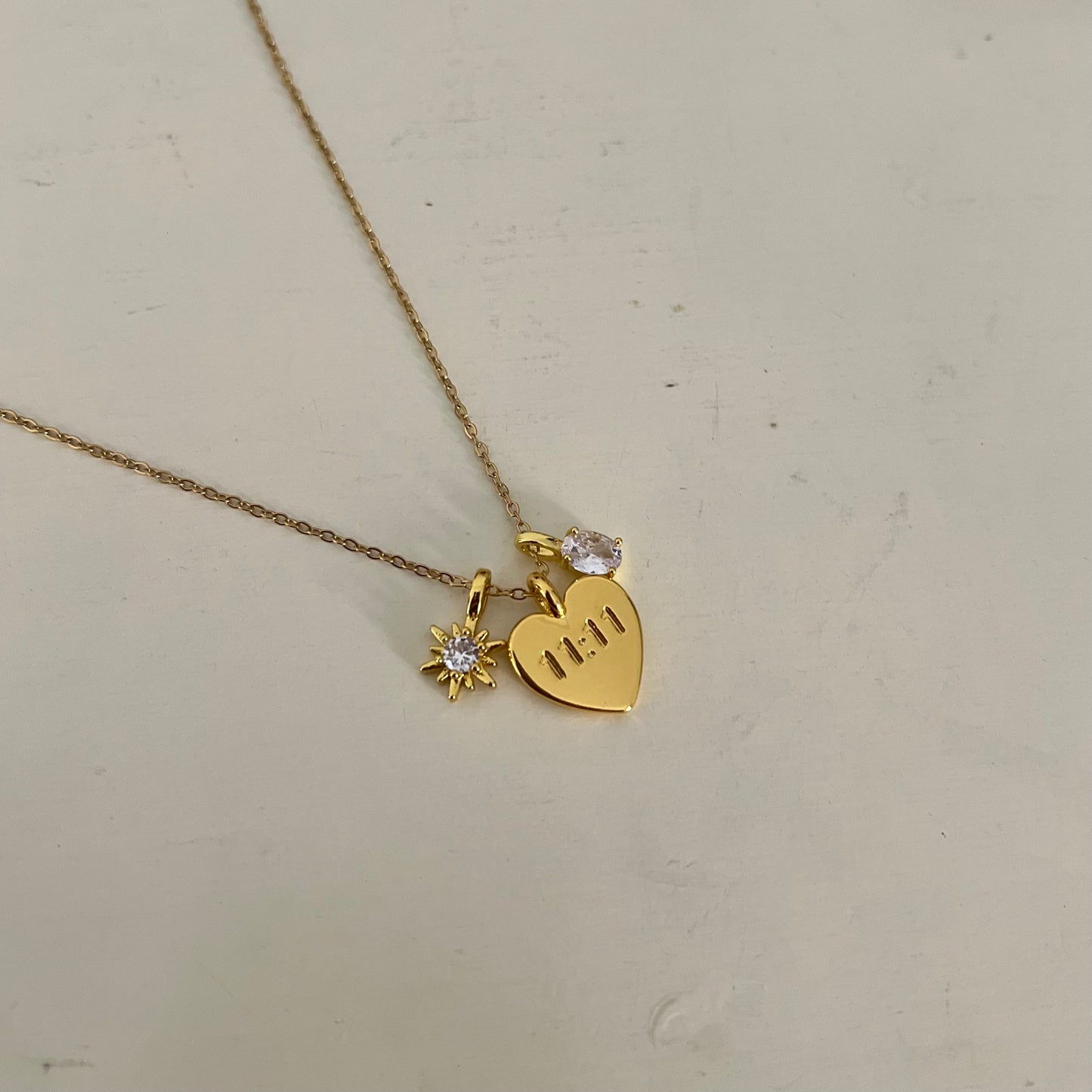 18KT Gold Plated Itsy Bitsy 11:11 necklace